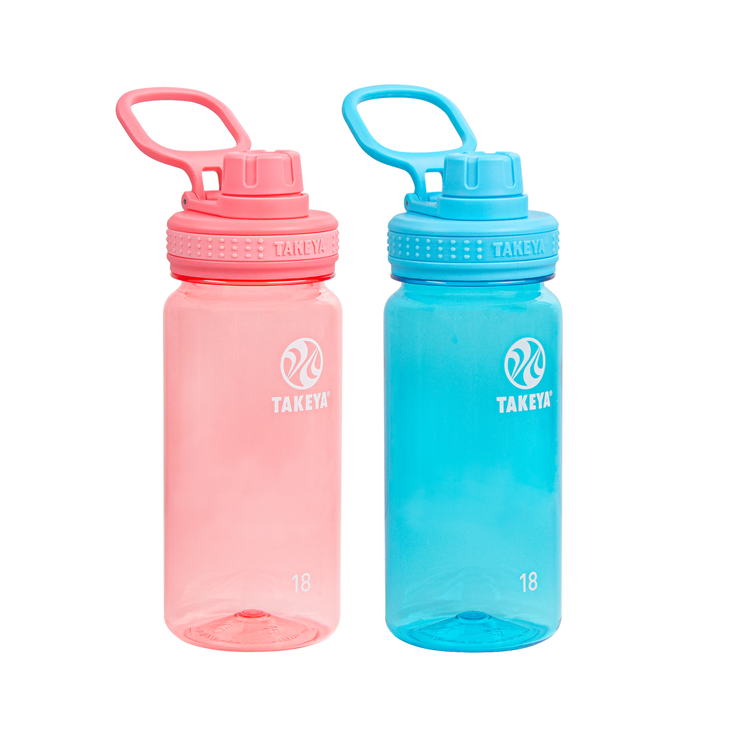 tritan-water-bottle-bundle-with-spout-lid-2-pack-t2 51475-Tritan-Spout-18-2pk-FlutterPink-BreezyBlue-Front_1.png