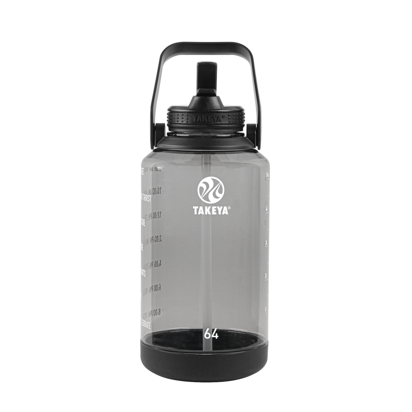 tritan-motivational-water-bottle-with-straw-lid-b5 54145-Tritan-Straw-Motivational-64-StormyBlack-front.png
