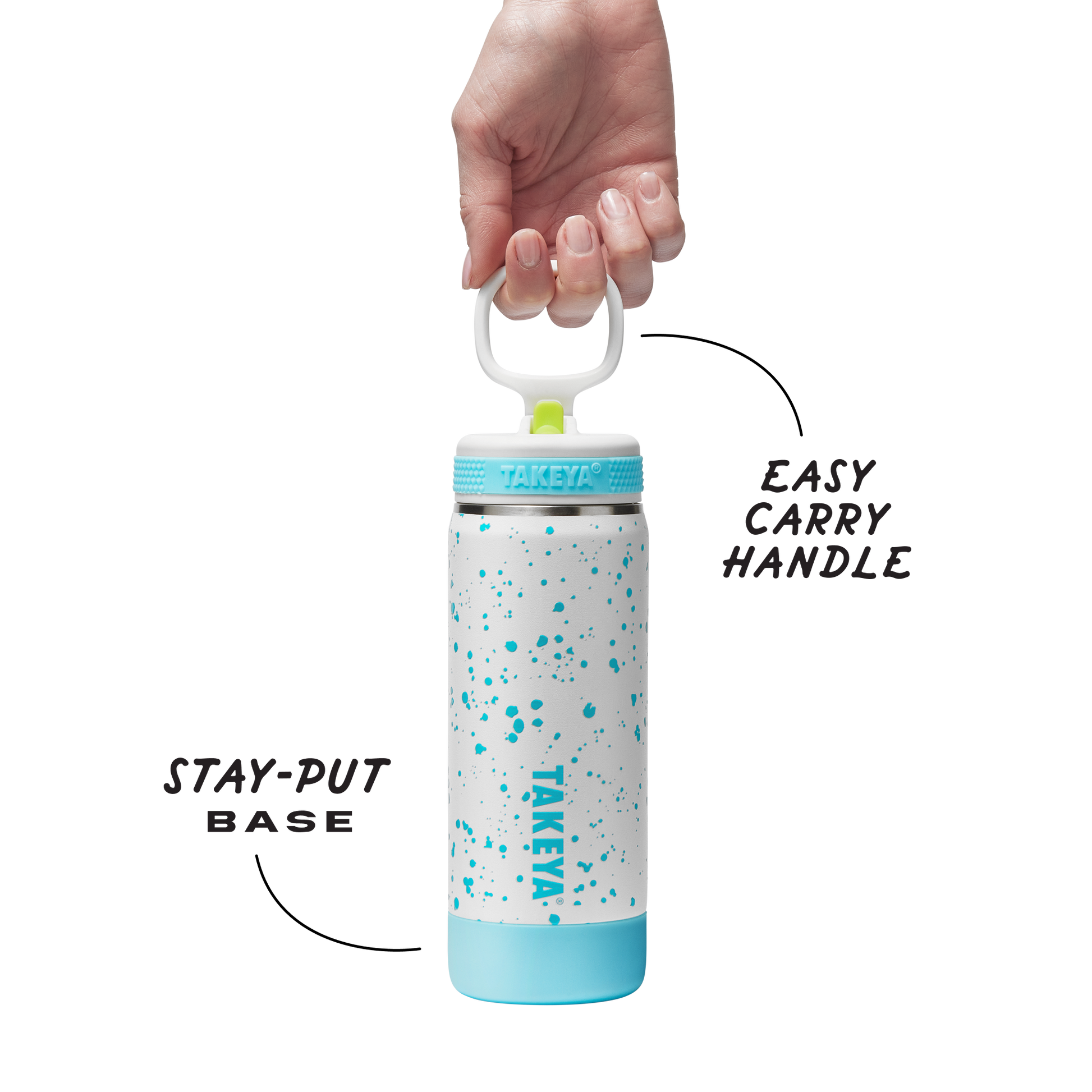 glow-in-the-dark-sport-kids-water-bottle-confetti-with-straw-lid-l2 TKS_SP25_CoreKidsGIDConfetti_StwBtl_CloudGlow_18oz_51368_v3_sRGB-Callout.png